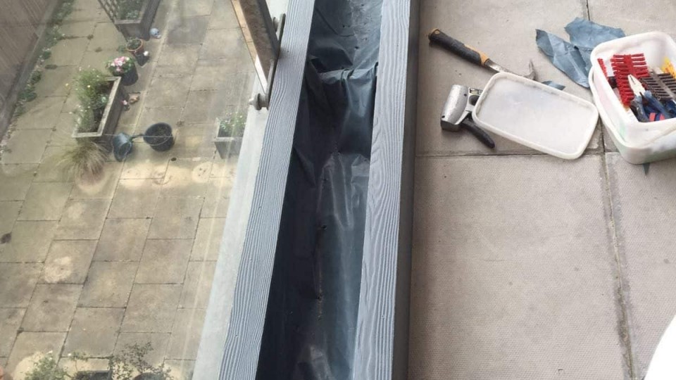 Completed frame after painting