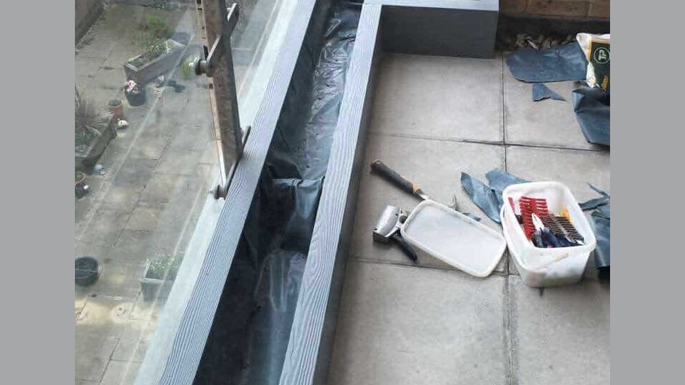 Completed frame after painting