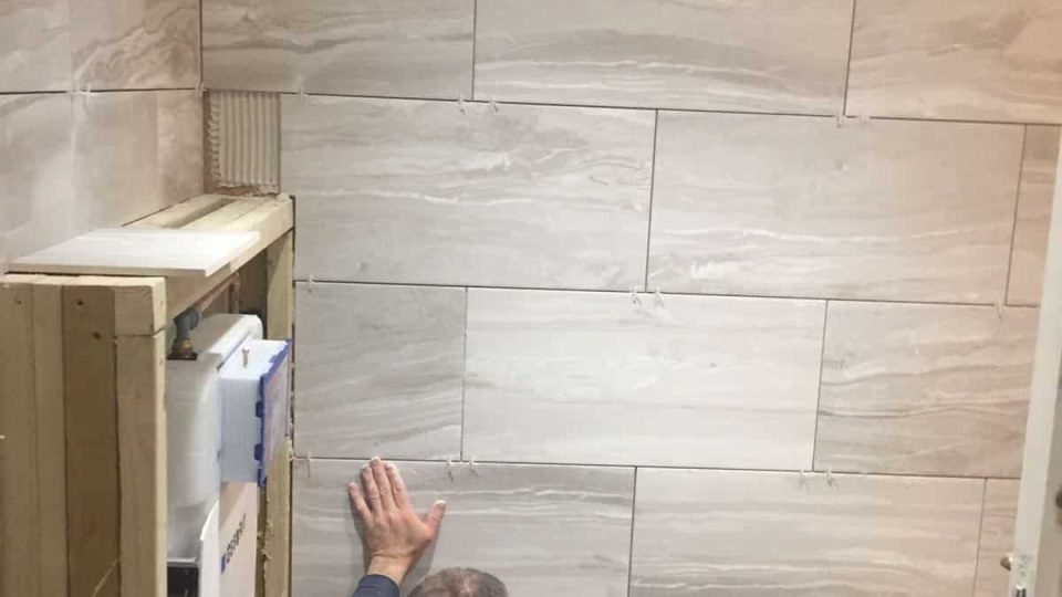 New bathroom tiling