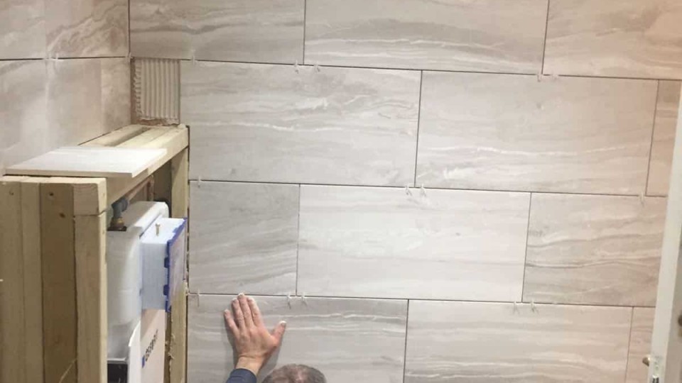 New bathroom tiling
