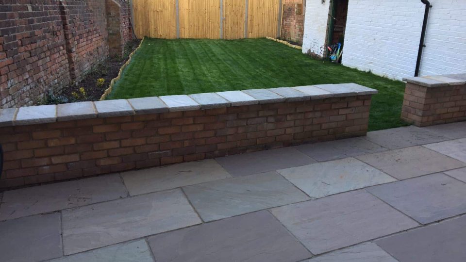 Finished garden landscaping