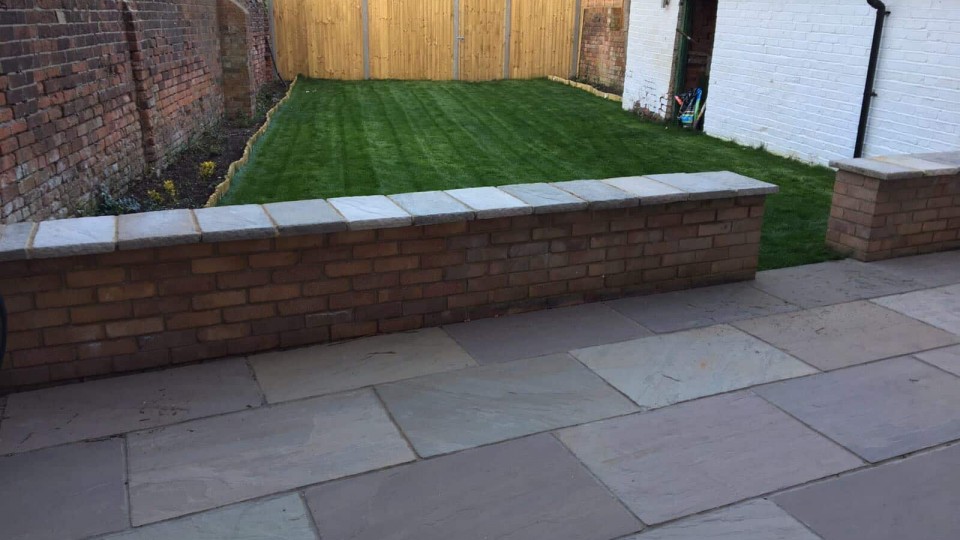 Finished garden landscaping