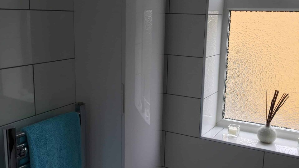 New bathroom storage