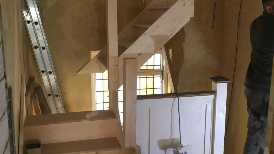 Construction of new staircase