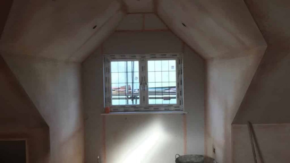 Bedroom during renovation